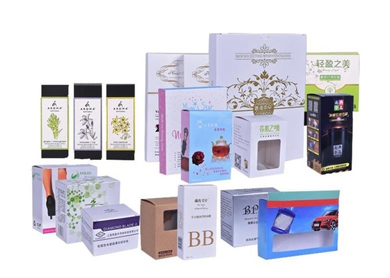 Boîte de papier de empaquetage cosmétique olographe imprimée faite sur commande de boîte de papier des soins de la peau 375gsm