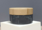 conteneurs de baume à lèvres de 5grams Amber Glass Cosmetic Jar Glass avec le couvercle en bambou de vis